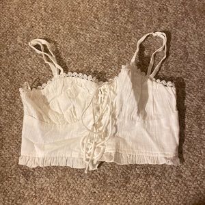 White stylish tank top